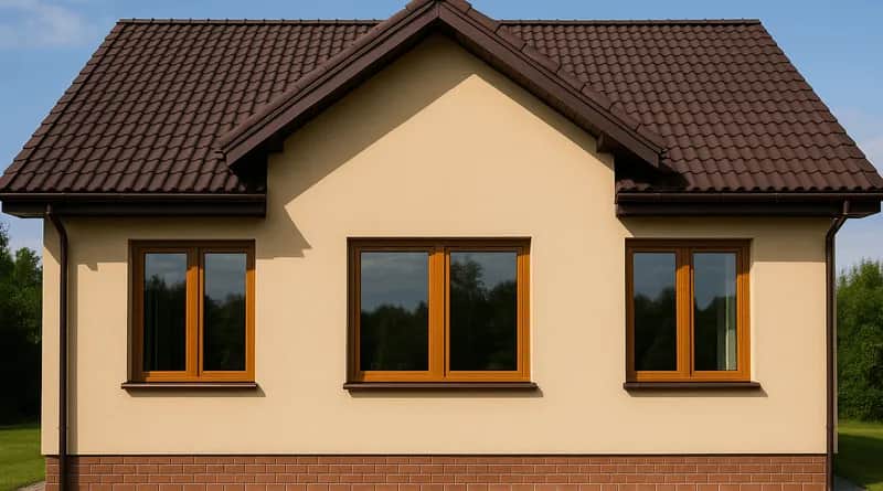 Jaki kolor elewacji do brązowego dachu i brązowych okien, aby uniknąć błędów?